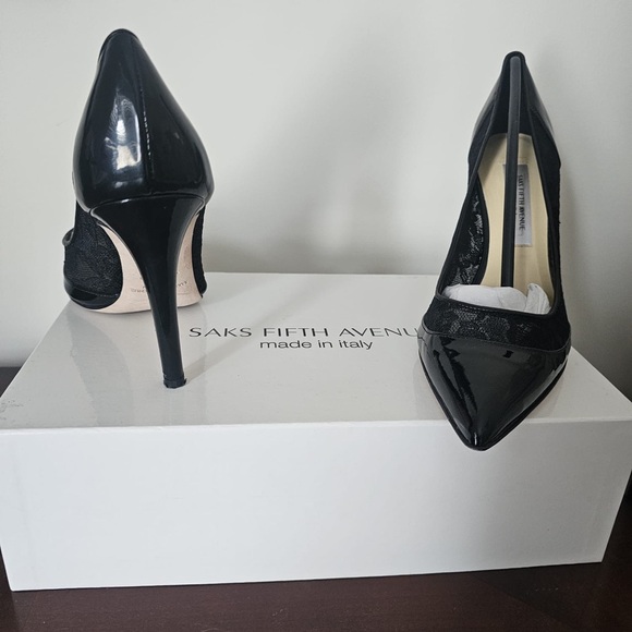 Saks Fifth Ave MADE IN ITALY Sz 7 - Picture 2 of 5
